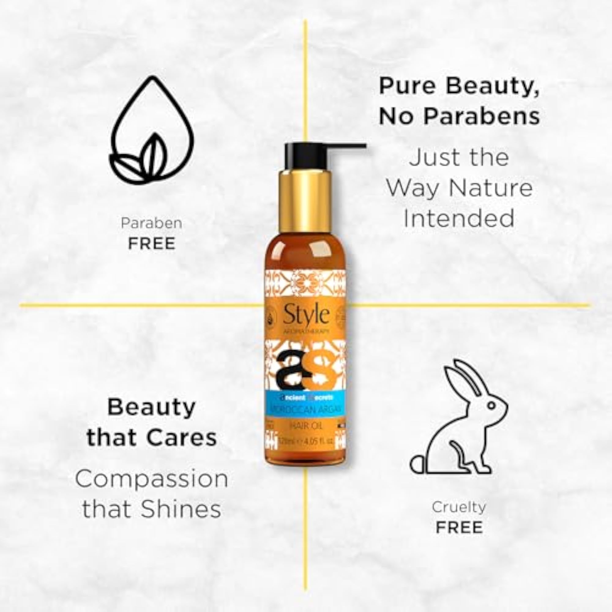 Professional Moroccan Argan Hair Oil, 100% Natural